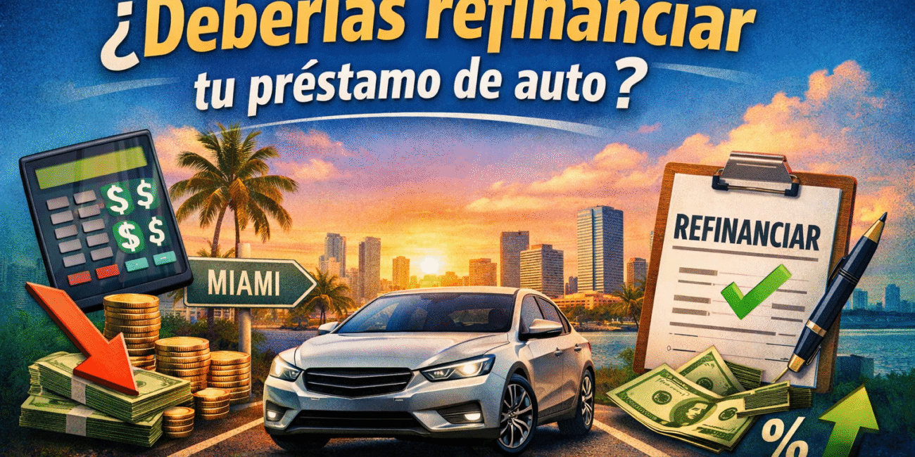 Refinancia o no tu auto: lo que debes saber en Miami