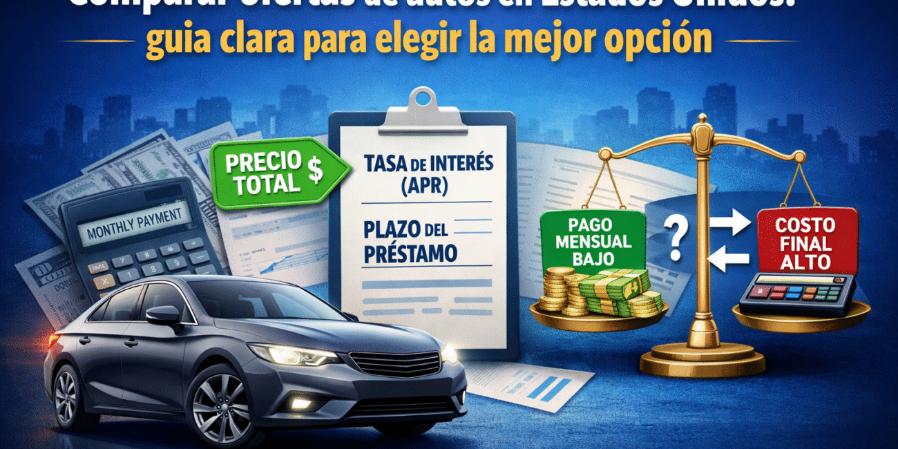 Comparar ofertas de autos en Estados Unidos: guía clara para elegir la mejor opción