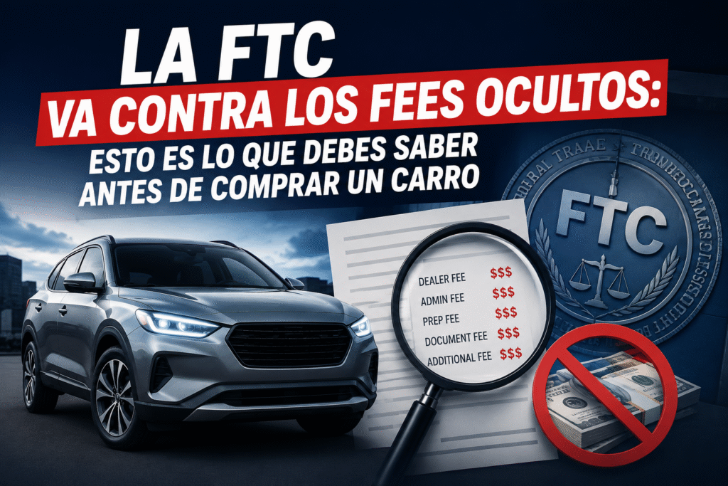 La FTC va contra los fees ocultos: esto es lo que debes saber antes de comprar un carro