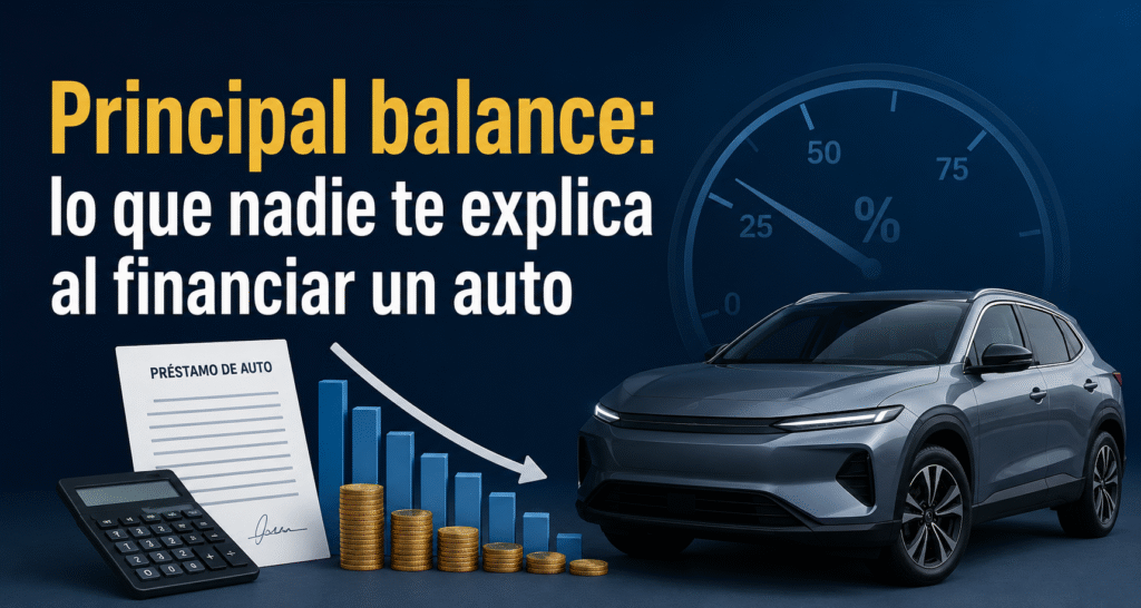Principal balance: lo que nadie te explica al financiar un auto