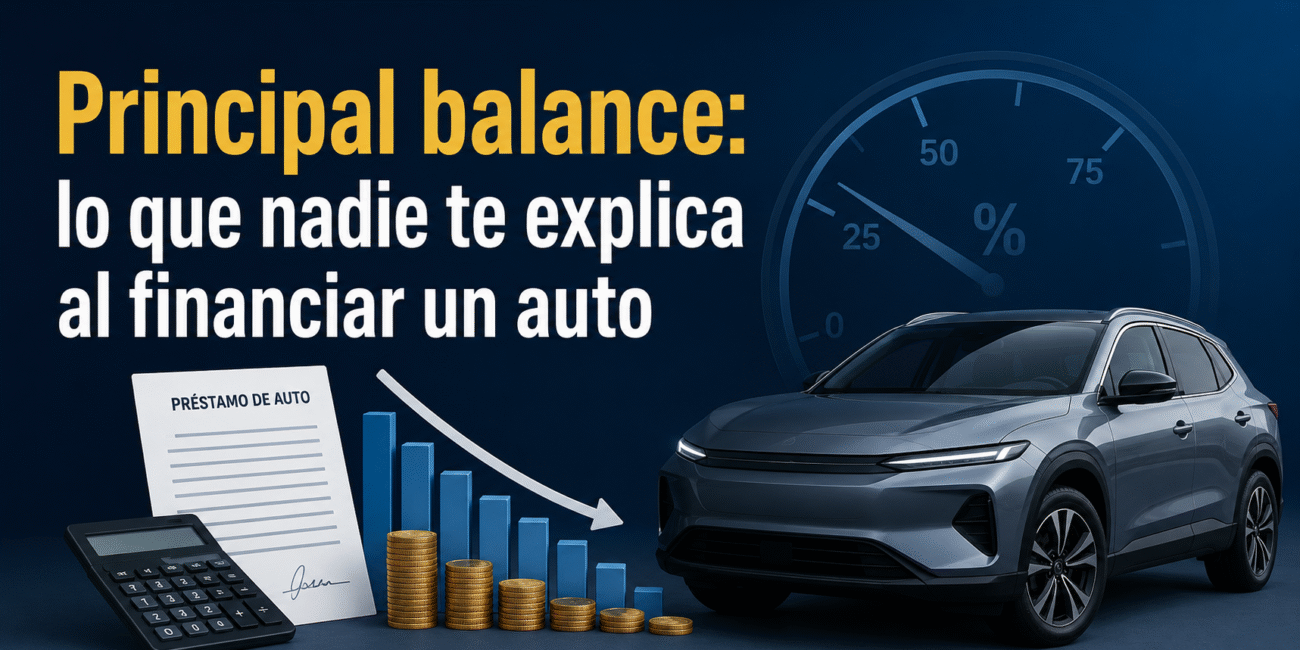 Principal balance: lo que nadie te explica al financiar un auto