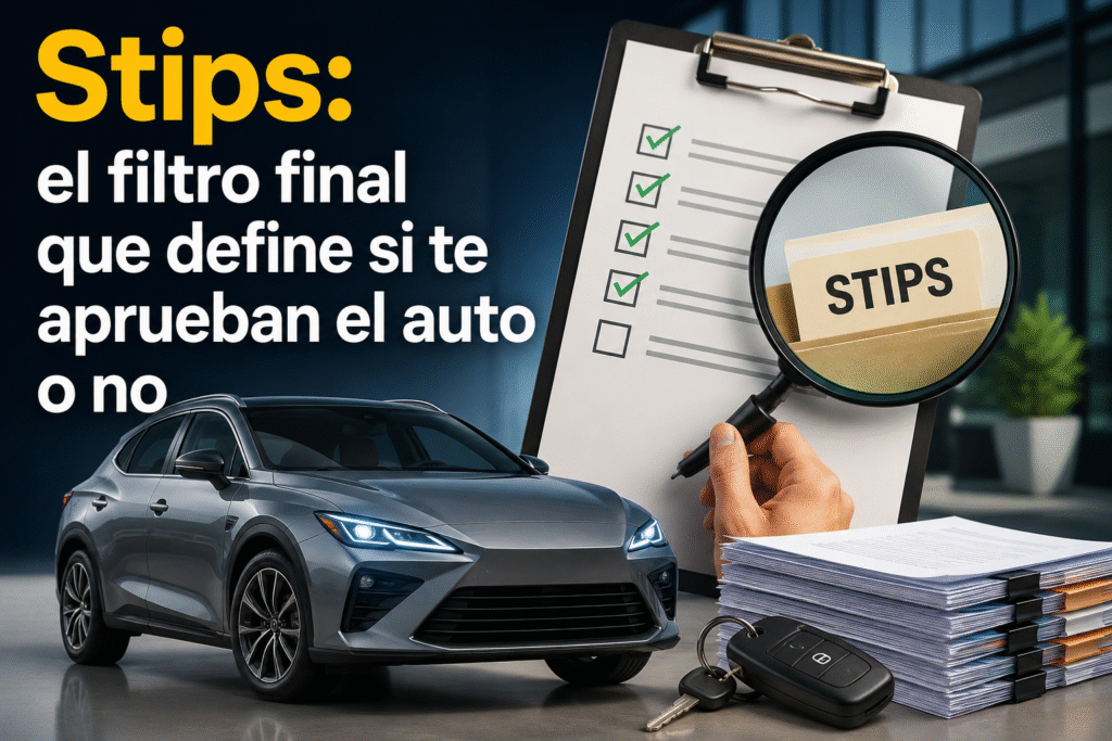 Stips: el filtro final que define si te aprueban el auto o no